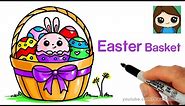 How to Draw a Easter Basket Easy