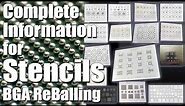 Complete Information for Mobile Stencils | 15 Important BGA Reballing Stencils Set for Mobile IC
