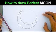 how to draw a perfect moon