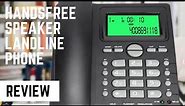 Handsfree Speaker Landline Phone Review (KX-T880CID Corded Telephone Landline)