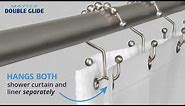 Double Roller Glide Shower Curtain Hook / Ring