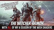 The Witcher Armor With ALL Of My & Season Of The Wish Shaders | Destiny 2 Fashion