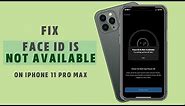 Fix Face ID Not Working Problem on iPhone 11 Pro Max| 'Face ID is disabled' error on iPhone solved