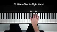 How to Play the D♭ Minor Chord on the Piano
