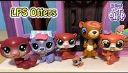 LPS Littlest Pet Shop Otter Haul Otters From Series 1, Pets In The City, Chocolatey Delight Pack
