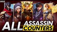 HOW TO COUNTER ALL 13 ASSASSINS IN MLBB