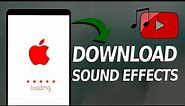 How to Download Sound Effects from YouTube Audio Library on iPhone?