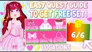 EASY QUEST GUIDE For FREE SET! *ALL PAGES IN THE WIND LOCATIONS* 🌷ROYALTY KINGDOM 2 ROBLOX