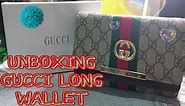 Gucci Long Wallet | Unboxing & Review | satisfied much🥰 #gucci #wallet #guccilongwallet
