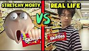 Skittles MEME: Stretchy Morty VS Real Life