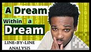 A Dream Within a Dream | POEM ANALYSIS