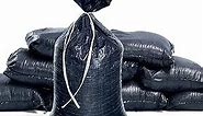 Sandbaggy Black Sandbags | Military Grade Empty Poly Bags | 14 Inch x 26 Inch | Tough 100 LB Weight Capacity | Great For Use As Truck Weight | Protects Homes From Flooding (20 Bags)