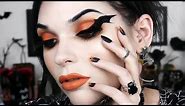 Bat Wing Eyeliner !!!! 🦇🦇🦇 Halloween Makeup Tutorial