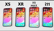 iPhone Xs Vs Xr Vs Xs Max Vs iPhone 11 - iOS 17 SPEED TEST!!
