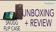 Snugg - iPhone 7+ Leather Flip Case - Unboxing & Review