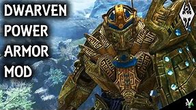 DWARVEN POWER ARMOR: Unique Armor Mod- Xbox Modded Skyrim Mod Showcase