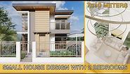 Modern House Design Idea (7x10 meters) 70 sqm with 3 bedrooms and pool