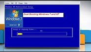 How to dual boot Windows XP and Windows 7 operating systems