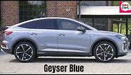 Audi Q4 Sportback e tron in Geyser Blue