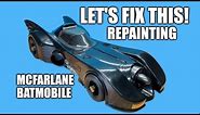 Repainting The McFarlane Batmobile