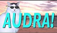 HAPPY BIRTHDAY AUDRA! - EPIC CAT Happy Birthday Song