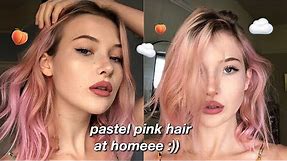 how to dye ur hair pastel pink | okaysage