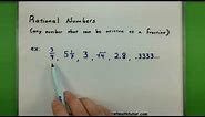 Basic Math - Types of numbers