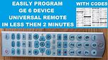 Easliy Program GE Universal Remote 33712 with TV using Direct Code Entry
