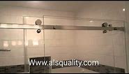 Serenity Custom frameless sliding shower door enclosure crl