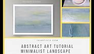 Minimalist Abstract Landscape | Super Easy Beginner Art Tutorial | Acrylic Painting