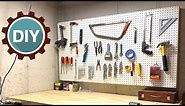 HOW TO MAKE PEGBOARD TOOL ORGANIZER