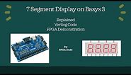 How to Control 7-Segment Displays on Basys3 FPGA using Verilog in Vivado