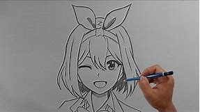 Easy anime drawing || how to draw YOTSUBA NAKANO easy step-by-step