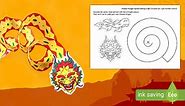 Chinese Dragon Spiral Cutting Craft Activity