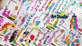 50 BEAUTIFUL BORDER DESIGNS/PROJECT WORK DESIGNS/A4 SHEET/FILE/FRONT PAGE DESIGN FOR SCHOOL PROJECT