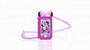 Disney Junior Minnie Mouse Chat with Me Cell Phone Set, Lights and Realistic Sounds, Includes Strap to Wear Like a Purse, Officially Licensed Kids Toys for Ages 3 Up, Gifts and Presents