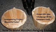 How To Make A Wooden Hanging Basket