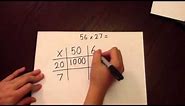 Multiplication using grid method - two 2 digit numbers