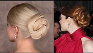 Emma Stone hair tutorial for New Year's eve: easy red carpet updo in 3 minutes