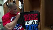 How does John Cena rise above hate every day?