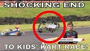 SHOCKING END to Kids' Kart Race! Most Watched Kart Race Ever in First Month on YT!, UKC Rd 3, Wigan.