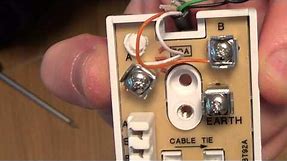 How To install a BT80A Telephone Junction Box to join cables together.