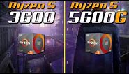 Ryzen 5 5600G vs. Ryzen 5 3600 | Test in 8 Games