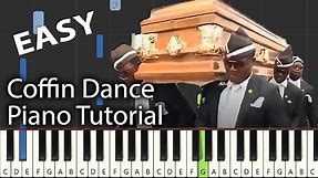 Coffin Dance PIANO Tutorial Notes & MIDI | EASY | ASTRONOMIA