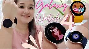 SAMSUNG GALAXY WATCH 4 PINK GOLD UNBOXING + WATCH BANDS/STRAPS