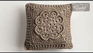Cool Crochet Textured Flower Pillow