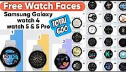 Free Watchface for Samsung Galaxy watch 4, watch 5 & watch 5 pro Watchfaces | Tech Part