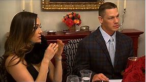 The first formal family dinner at Nikki and John's house turns tense on Total Bellas, on WWE Network