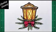 How to Draw a Christmas Lantern