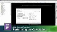 Performing a Calculation in RAM Concept